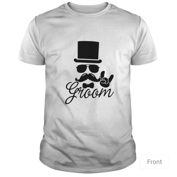 🎩🤘 MEN'S GROOM T SHIRT 🎩🤘 - Picture 3 of 3